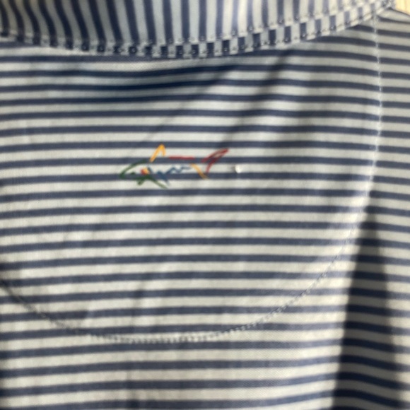 Lot of 3 Greg Norman Collection Gray and blue Polo Shirt Striped - Picture 12 of 12